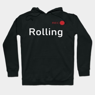 Rolling (white) Hoodie